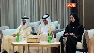 Fontana incontra ad Abu Dhabi il Presidente del Consiglio federale degli Emirati Arabi Saqr Ghobash