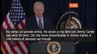 Biden ricorda l'ex Presidente Jimmy Carter: L'America ha perso un leader straordinario