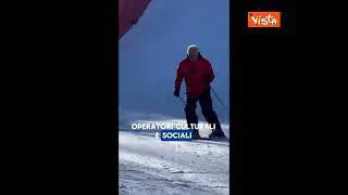 Giani scia sulle piste innevate del Passo dell'Abetone: "Viva la montagna pistoiese e la Toscana"