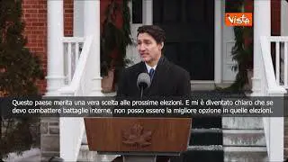 Trudeau si dimette: "Canada merita una vera scelta alle prossime elezioni"