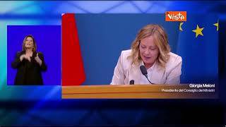 Meloni in conferenza stampa: Non rappresento un limite per la libertà di stampa