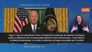 L'addio di Biden: "Pericolosa oligarchia in arrivo negli Usa"