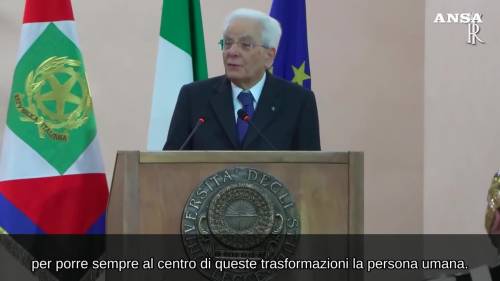 Mattarella : "La persona al centro, con i diritti e la sua libertà"