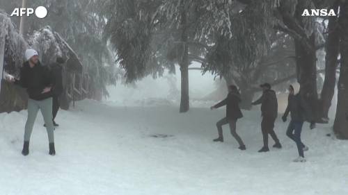 Maltempo, neve anche in Algeria (non lontano dal mare)