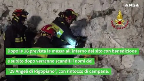Otto anni fa la tragedia di Rigopiano: la commemorazione