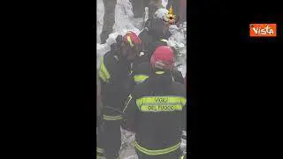 Anniversario tragedia Rigopiano, l'omaggio dei Vigili del Fuoco per le vittime