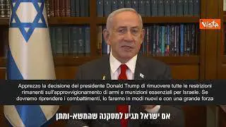 Netanyahu: "Trump ha tolto restrizioni sulle armi a Israele”