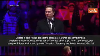 Elon Musk sul palco di Trump: Getteremo fondamenta per un'America più forte per secoli