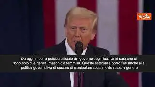Trump: "Esistono solo due generi. Basta con le follie woke"