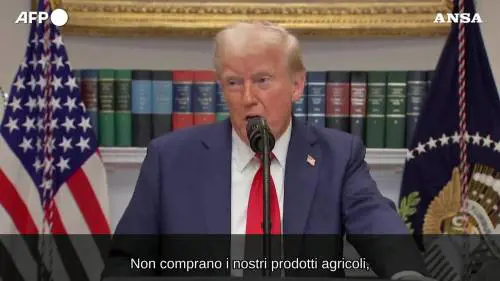  Trump: "L'Ue e' molto cattiva con noi, sara' soggetta a dazi" 