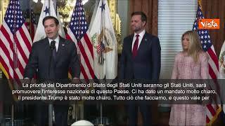 Il Segretario di Stato Usa Rubio: “Vogliamo portare stabilità e pace”