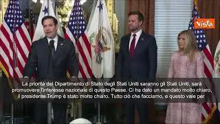 Il Segretario di Stato Usa Rubio: “Vogliamo portare stabilità e pace”
