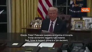 Trump a cronista: "Grazie che mi hai fatto trovare lettera Biden, potevano passare anni"