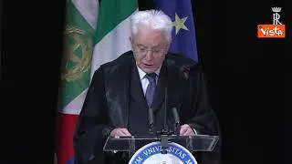 Mattarella: "Obiettivo dei trattati istitutivi dell'Ue era la pace"