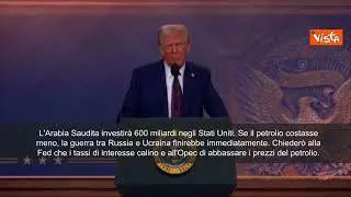 Trump: "Chiederò a Opec e Riad di abbassare i prezzi del petrolio"