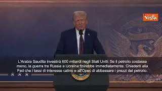 Trump: "Chiederò a Opec e Riad di abbassare i prezzi del petrolio”