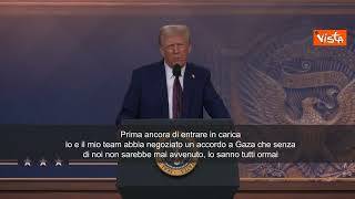 Trump: "Prima ancora di entrare in carica abbiamo negoziato accordo a Gaza"