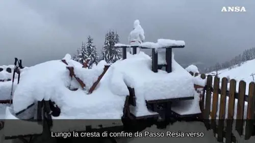 In Alto Adige è caduto mezzo metro di neve. Attenzione al rischio valanghe