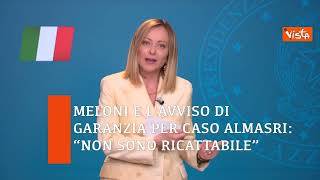 Meloni e l'Avviso di garanzia per caso Almasri: "Non sono ricattabile"