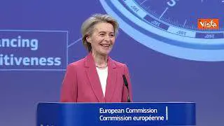 Von der Leyen presenta bussola competitività Ue: "Seguiamo Draghi, il mondo non ci aspetta"