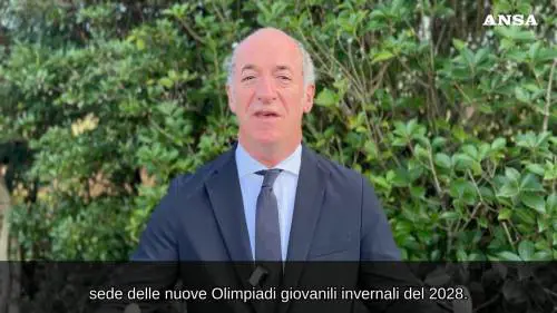 Zaia: "Dolomiti-Valtellina sede dei Giochi giovanili invernali 2028"
