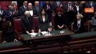10 anni al Quirinale per Mattarella, ecco il primo giuramento del Presidente nel 2015