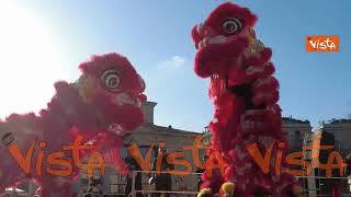 La danza del leone del Capodanno cinese 2025 a Milano