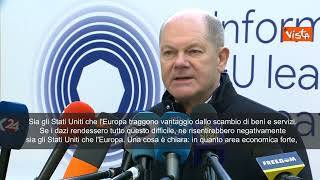 Scholz: "Pronti a rispondere ai dazi di Trump con i nostri dazi"