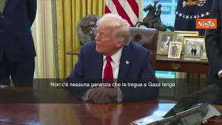 Trump: "Non ho garanzie che la tregua a Gaza reggerà"