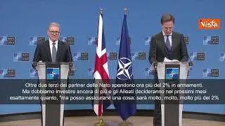 Rutte: "La spesa Nato per la difesa sarà ben oltre il 2%"