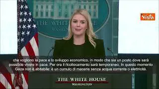 Portavoce Casa Bianca: "I contribuenti americani non finanzieranno ricostruzione Gaza"