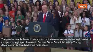 Trump: Gli uomini non imbroglieranno più, gli sport femminili saranno solo per donne