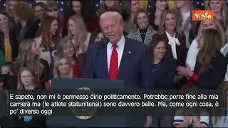 Trump alle atlete statunitensi: Dirlo potrebbe terminare la mia carriera, ma siete belle