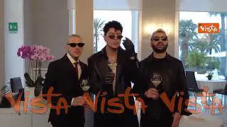 Il brindisi dei The Kolors per l'inizio di Sanremo