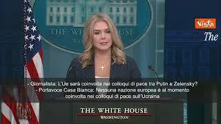Portavoce Casa Bianca: "Al momento nessun europeo coinvolto in colloqui pace Ucraina"