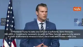 Hegseth (Pentagono): "Il mondo è più libero e sicuro con una Nato più forte"