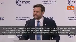 Jd Vance: Più che Russia o Cina mi preoccupa allontanamento Ue da nostri valori comuni