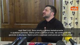 Guerra Ucraina, Zelensky: "Pronti a parlare di tutto, ma piano Usa non c'è"