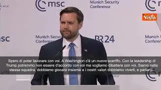 Jd Vance: "C'è un nuovo sceriffo a Washington. Usa nella stessa squadra"