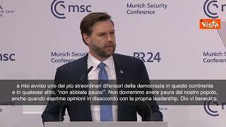 Jd Vance cita Papa Giovanni Paolo II: "Non abbiate paura"