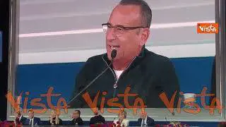 Carlo Conti: Fedez che ha cantato bella carognetta sentiva quel brano, non volevo dire la parolaccia