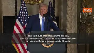 Trump: "Dazi sulle auto straniere intorno al 25%.  Saranno annunciati il 2 aprile"