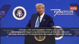 Trump: "Immigrazione illegale sta danneggiando Europa, dovrebbero fare qualcosa"