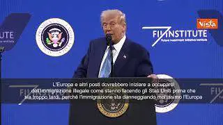 Trump: "Immigrazione illegale sta danneggiando Europa, dovrebbero fare qualcosa"