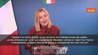 Meloni: Se Occidente non può esistere senza America, non può farlo nemmeno senza Europa