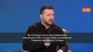 Zelensky: "Pronto a dimettermi in cambio di adesione Ucraina alla Nato"