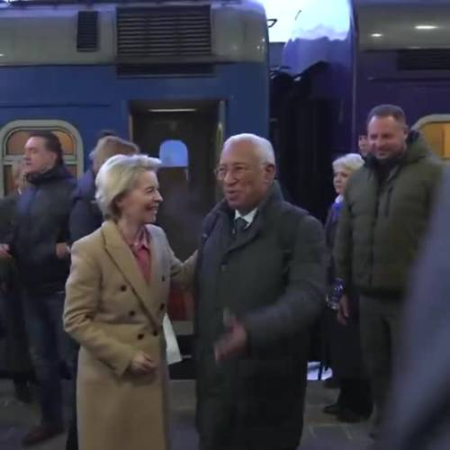 L'arrivo di von der Leyen a Kiev