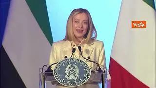 Meloni al Forum  imprenditoriale Italia - Emirati: Emirati vogliono investire 40 miliardi in Italia