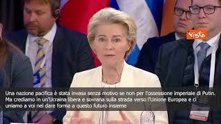 Von der Leyen: L'Ucraina è stata invasa per l'ossessione imperiale di Putin