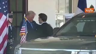 Trump riceve Macron alla Casa Bianca
